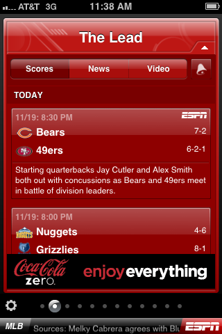 App of the Week: ESPN Scorecenter keeps sports fans up-to-date