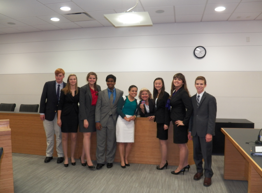 The Mock Trial team participated at the regional competition. 