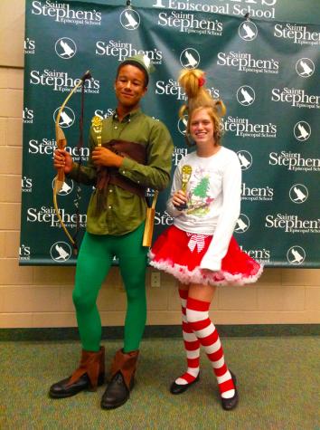 Henry and Mattison pose in their awesome costumes