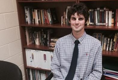 Mr. Peterson in his early days at Saint Stephen's.