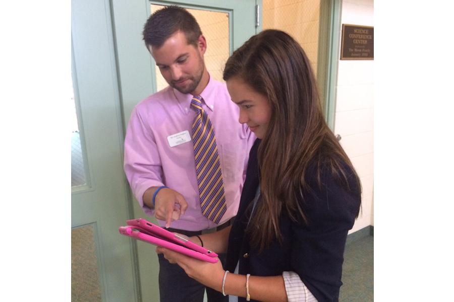 Mr. Sopher featured with Junior Lane Barnes '16