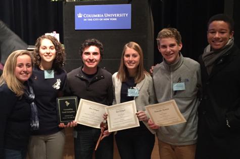 Horn, Sullivan and Wallace received "Vocal Commendation", "Honorable Mention" was awarded to Chatham, and Macchi and Patterson's team work earned them both "Best Delegate".