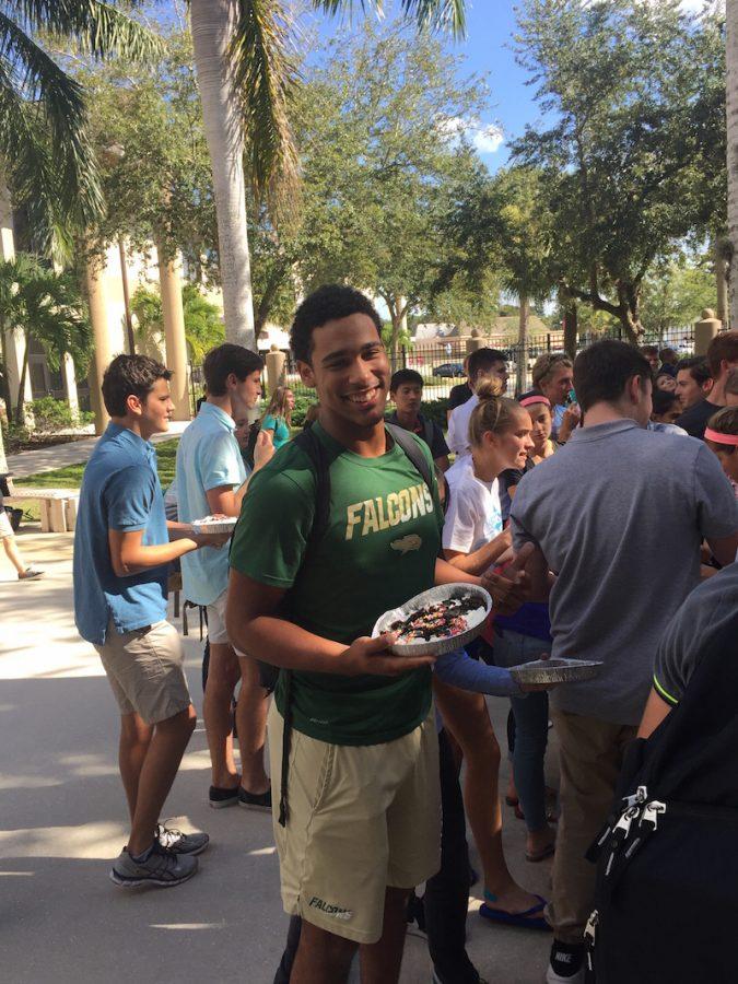 Student council pie party is big hit