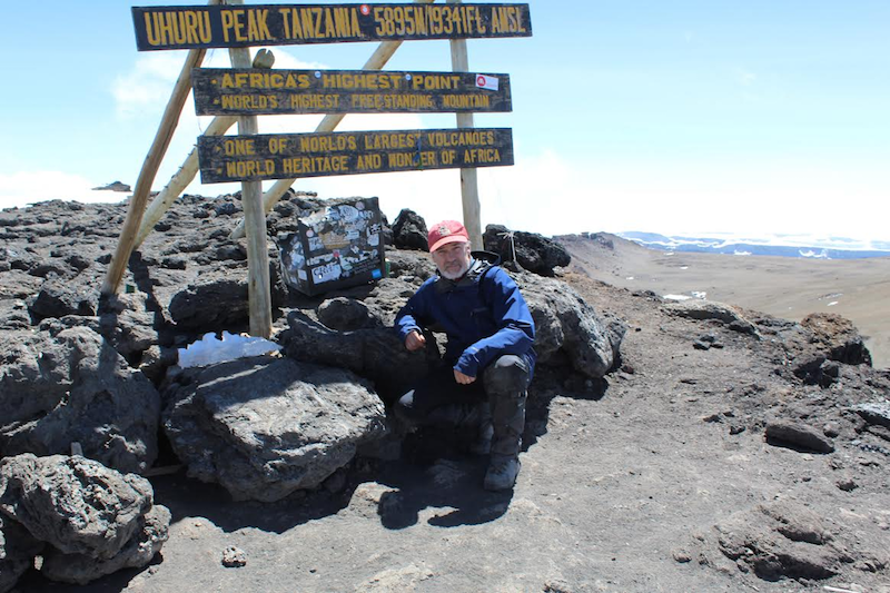 Revard hikes Mount Kilimanjaro