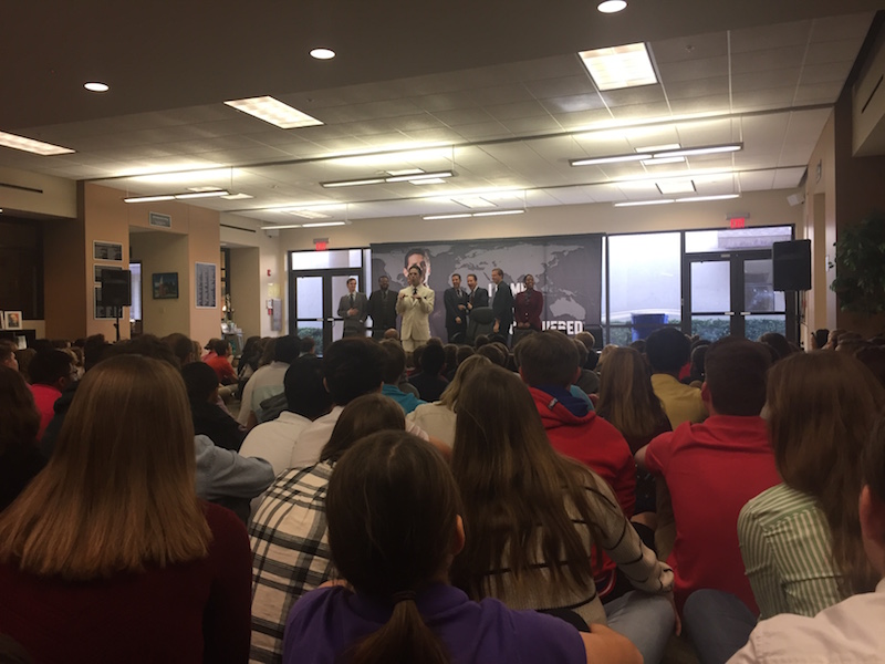 On Wednesday, the Asolo Reps Conservatory performed Julius Cesar for upper school and middle school students.  Are we ready for our new Performance Arts Center?  The Gauntlet thinks so.  Its on its way...