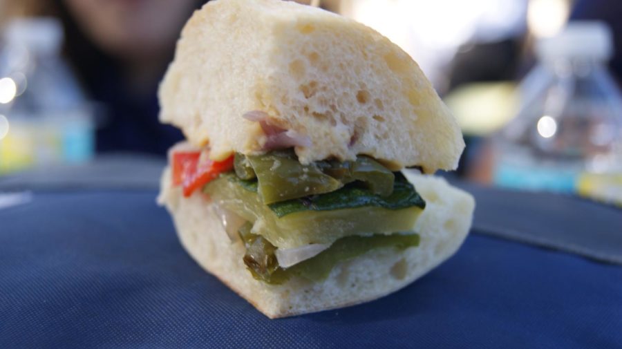 Metz Culinarys veggie sandwich epitomizes the quality and care of the food that is coming to SSES January 20th
