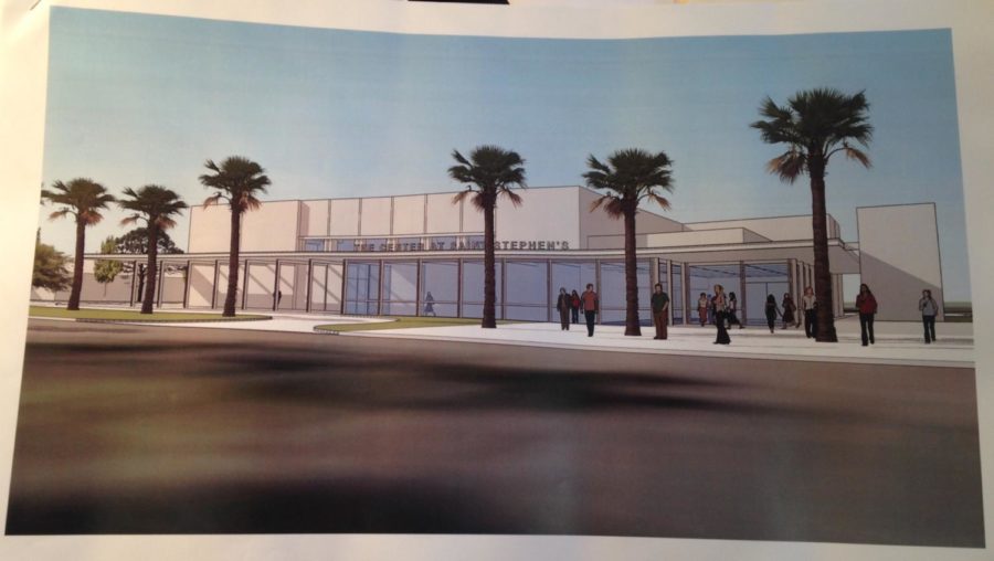 This picture gives us an idea of what the new performing arts center will look like.
