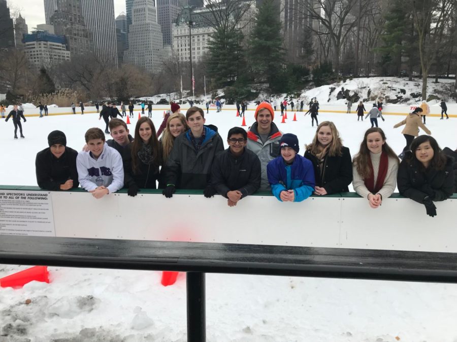 CMUNCE members went skating in Central Park