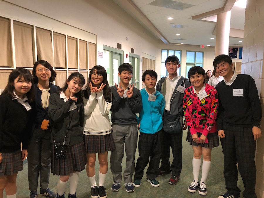 Students from Shibuya High School in Japan, our sister school, have arrived and will be sharing lessons and fun with Falcons.