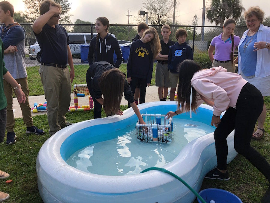 Photo of the Day: Middle school science builds load-bearing rafts, tests them