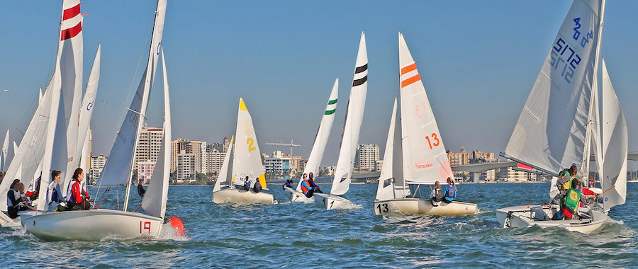 Sailing in Sarasota Bay.  