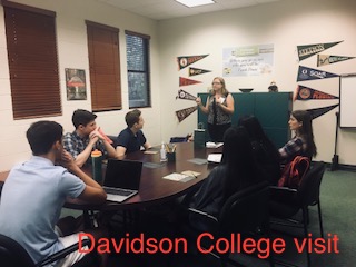 On Thursday, Davidson College sent a representative to meet with prospective Falcons