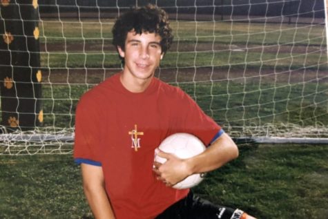 Mr. Hoonhout in his high school soccer picture.  