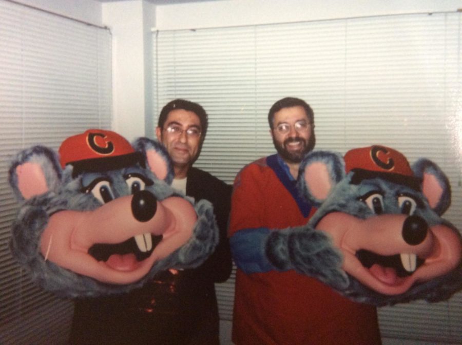 Mr. Yanelli and Mr. Aywua, the general manager of the Chuck E. Cheese's in Jeddah, Saudi Arabia.