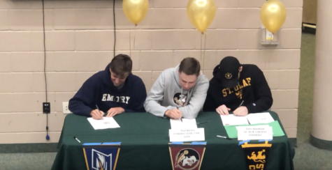 Video: Seniors sign college commitment letters during assembly