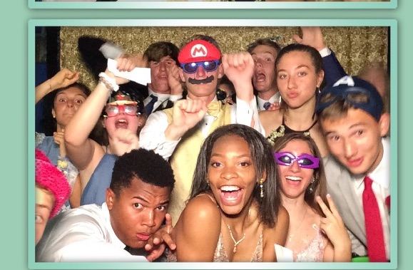 This prom shot gives you a glimpse of just what went down in the photo booth. 