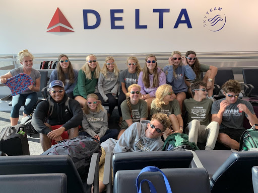 Saint Stephen's Swim team finds a way to make the trip back from Atlanta an exciting one.
