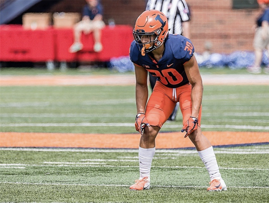 Brown lined up as a defensive back for the Fighting Illini.