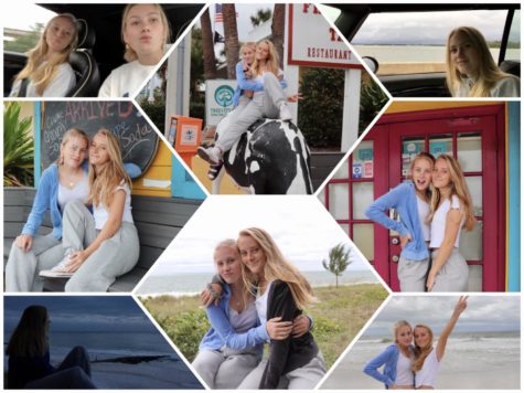 This image features multiple pictures of me and Mathilde throughout the week of her visit. 