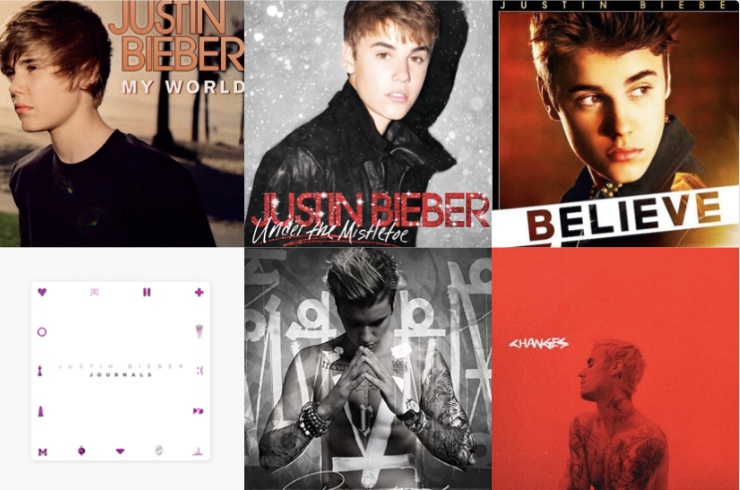 In the young artists career, Justin Bieber has put out more than six successful albums that have broken the charts. 