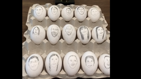 Faculty eggs line up in anticipation of the upcoming battle to see who is the most EggCellent faculty member. Who will win? 