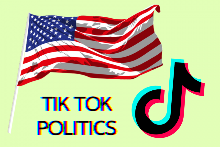 TikTok+has+become+a+platform+where+political+content+thrives.+Is+that+really+what+needs+to+be+happening%2C+though%3F+Original+artwork+by+Evanthia+Stirou.