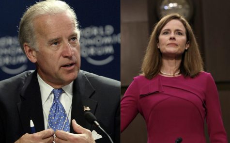 Barrett (right) and Biden (left) are both Catholics, and theyve risen to the highest level of their respective branches of government. 