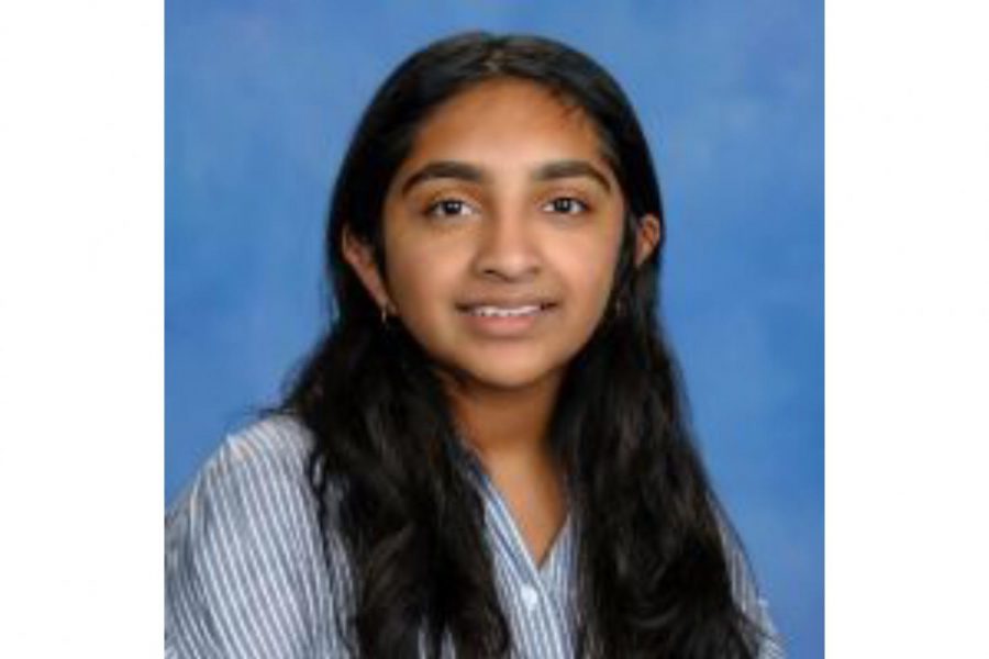 Janaki Menons yearbook picture taken by the school photographer in her sophomore year.