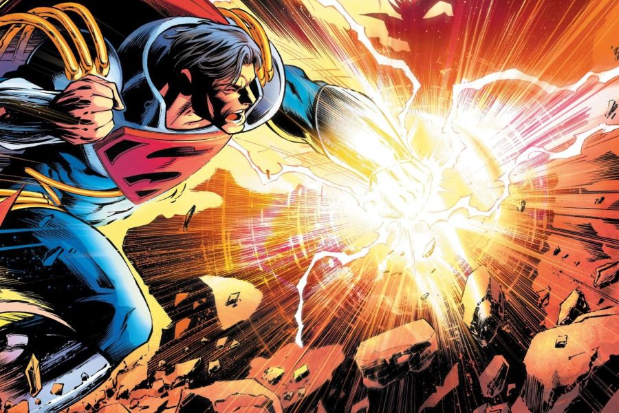 Superboy-Prime+fighting+The+Darkest+Knight%2C+one+of+the+most+powerful+beings+in+all+the+multiverse.+Superboy-Prime+won.