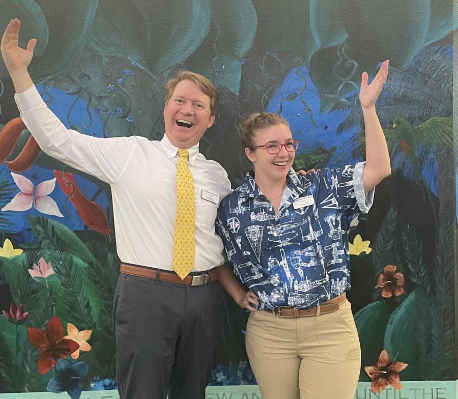 Mr. Whelan and Dr. Juengling pose together showing how exciting it is to be most unique.