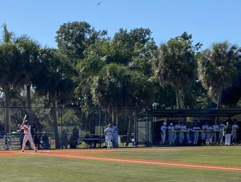 Gave Conn takes the plate against Southwest Florida Christian yesterday.