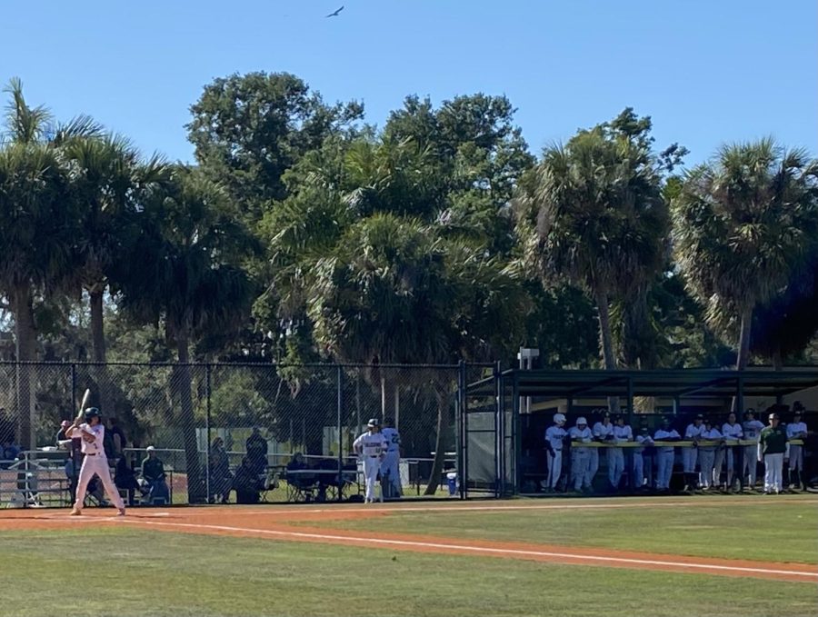 Gave Conn takes the plate against Southwest Florida Christian yesterday.