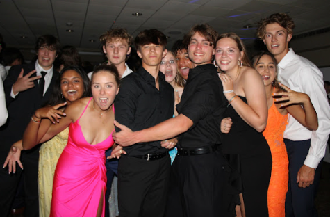A group of juniors at last years prom enjoying the dance floor.