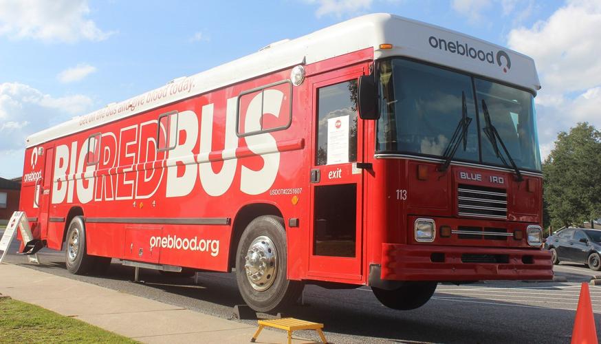 The One Bloods Big Red Bus, which allows blood drives to happen across the country. 
