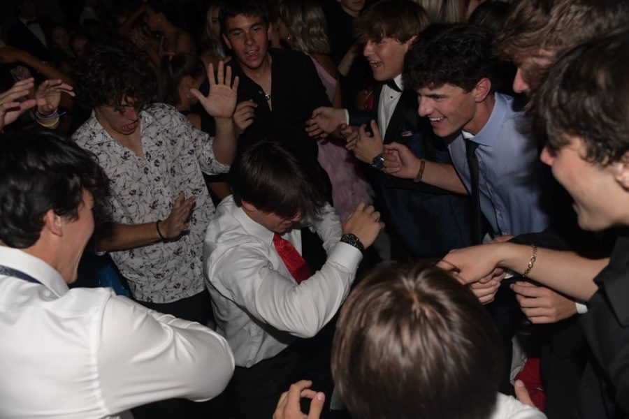 Saint Stephen’s gents showing off their moves on the dance floor.