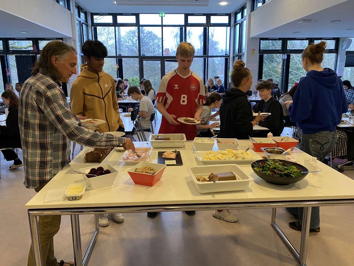 Sanjay Dastidar and Mr. Johnson on their sister school visit last year to Denmark. 