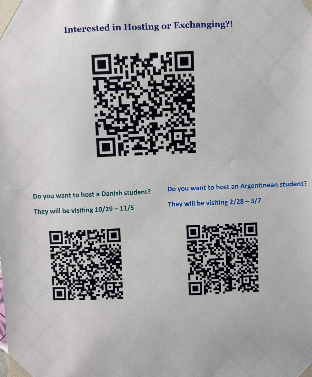 Follow the QR codes for how to get involved in the next sister school visit