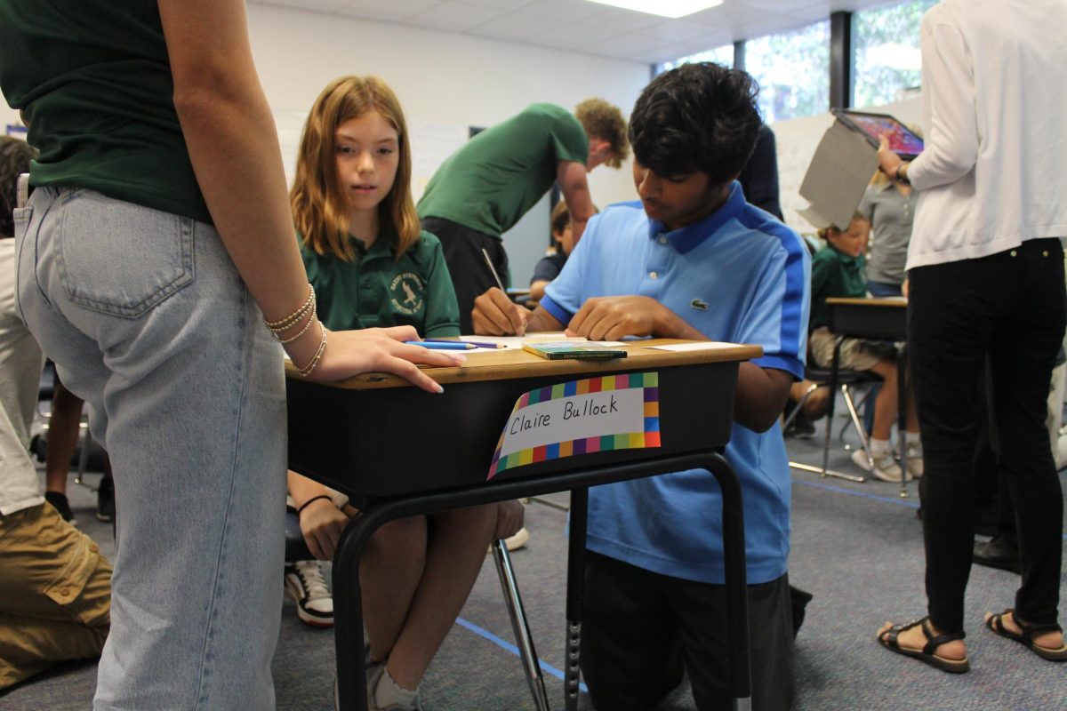   On Wednesday, September 20th, Saint Stephen’s students of all grades came together with their Falcon Friends for a day of activities and socializing. Here are some shots captured by senior Associate Editor Cassidy Miller.