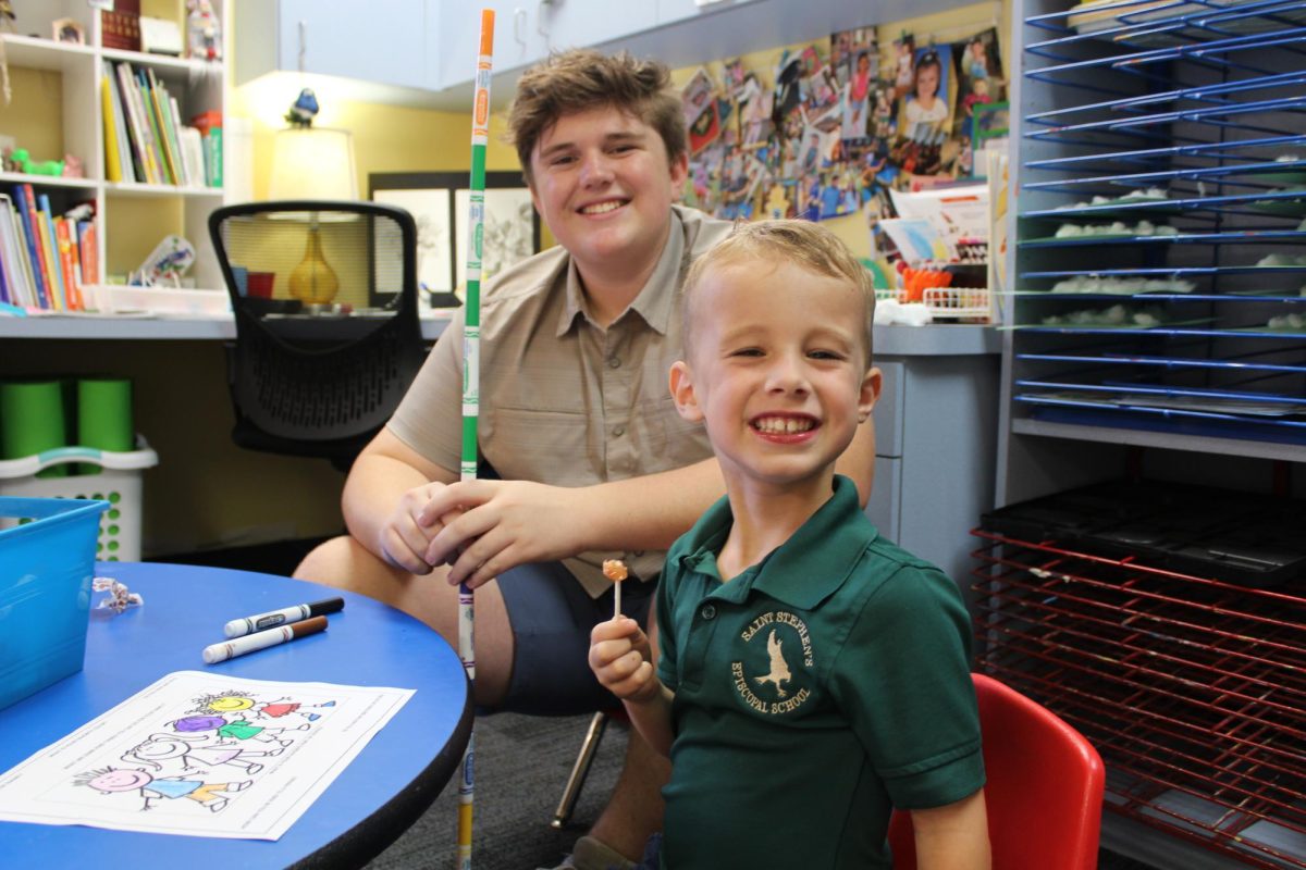 

On Wednesday, September 20th, Saint Stephen’s students of all grades came together with their Falcon Friends for a day of activities and socializing. Here are some shots captured by senior Associate Editor Cassidy Miller.
