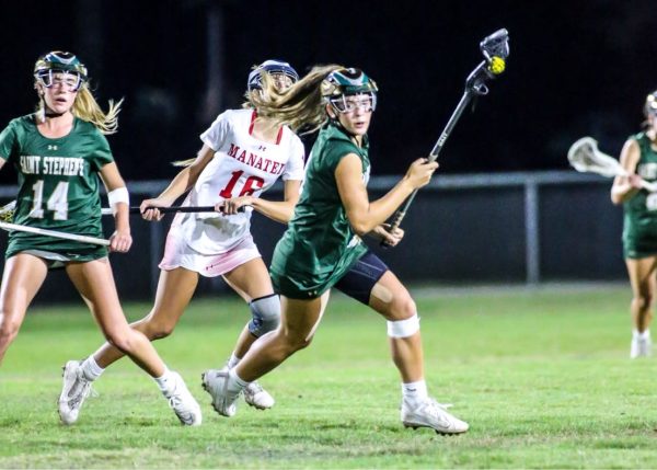 Player Sienna Cassella in her element out on the lacrosse field. 