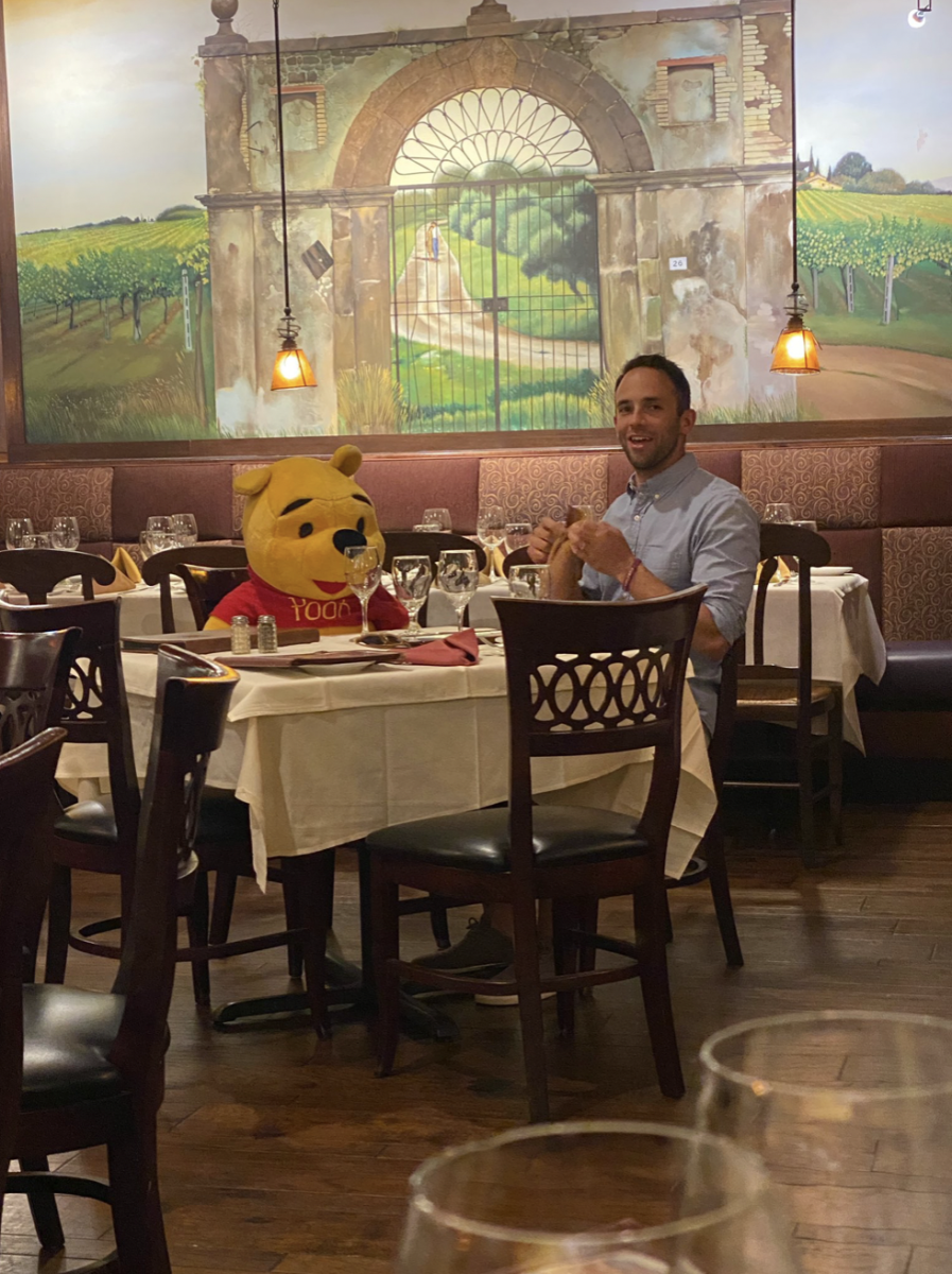 Meet Chris. He came last in his league and must now endure a romantic date with Winnie the Pooh.
