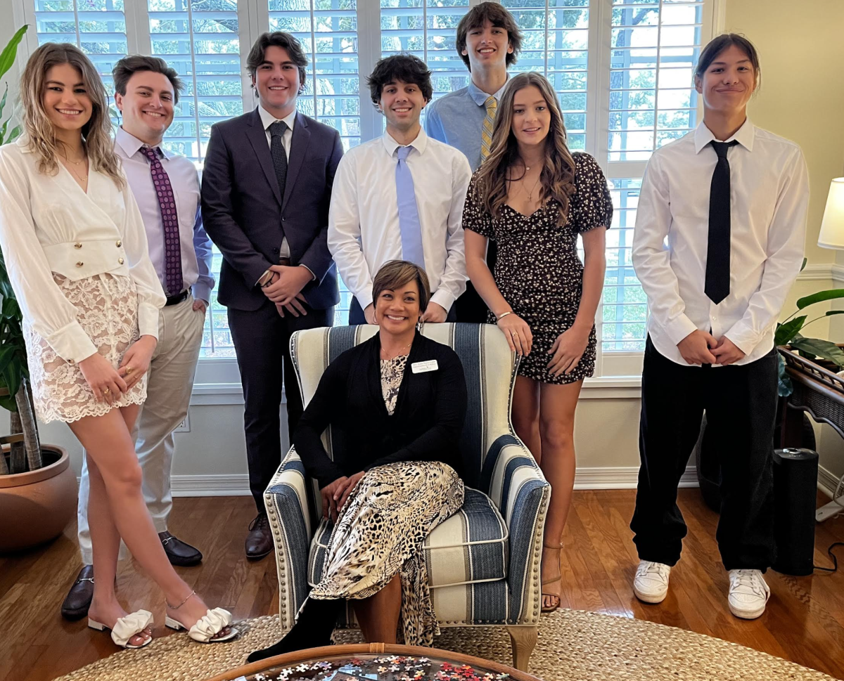 The Conn advisory poses for a during Senior Breakfast.