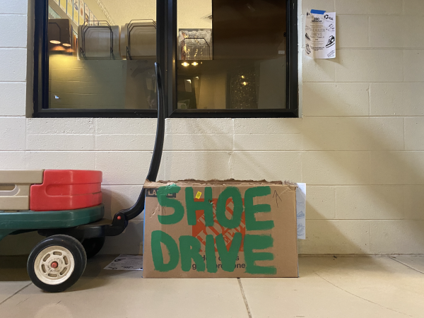 Drop your used shoes off at one of the fundraiserss designated bins.