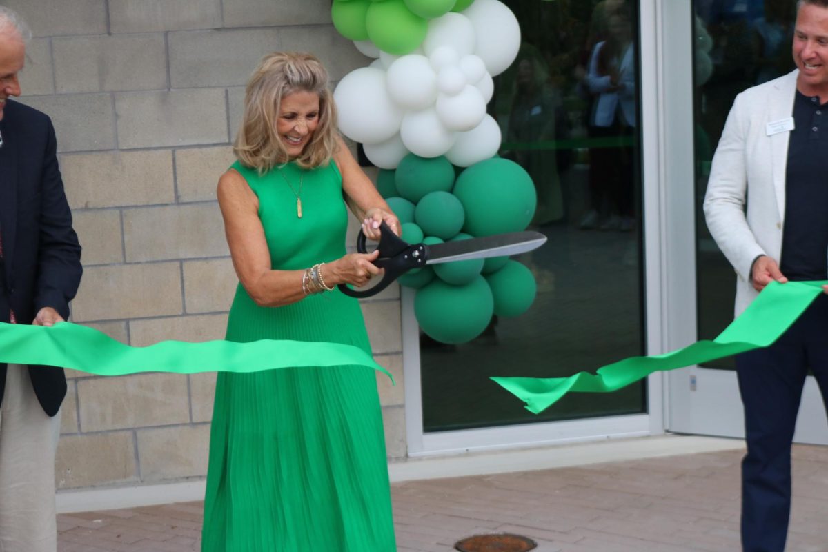 Dr. Pullen marks the opening of the S.T.E.A.M. center.
