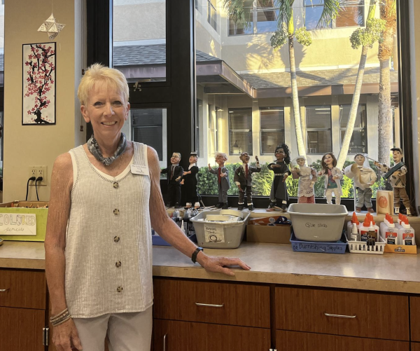 Painting a picture of Mrs. Leslie DeZiel