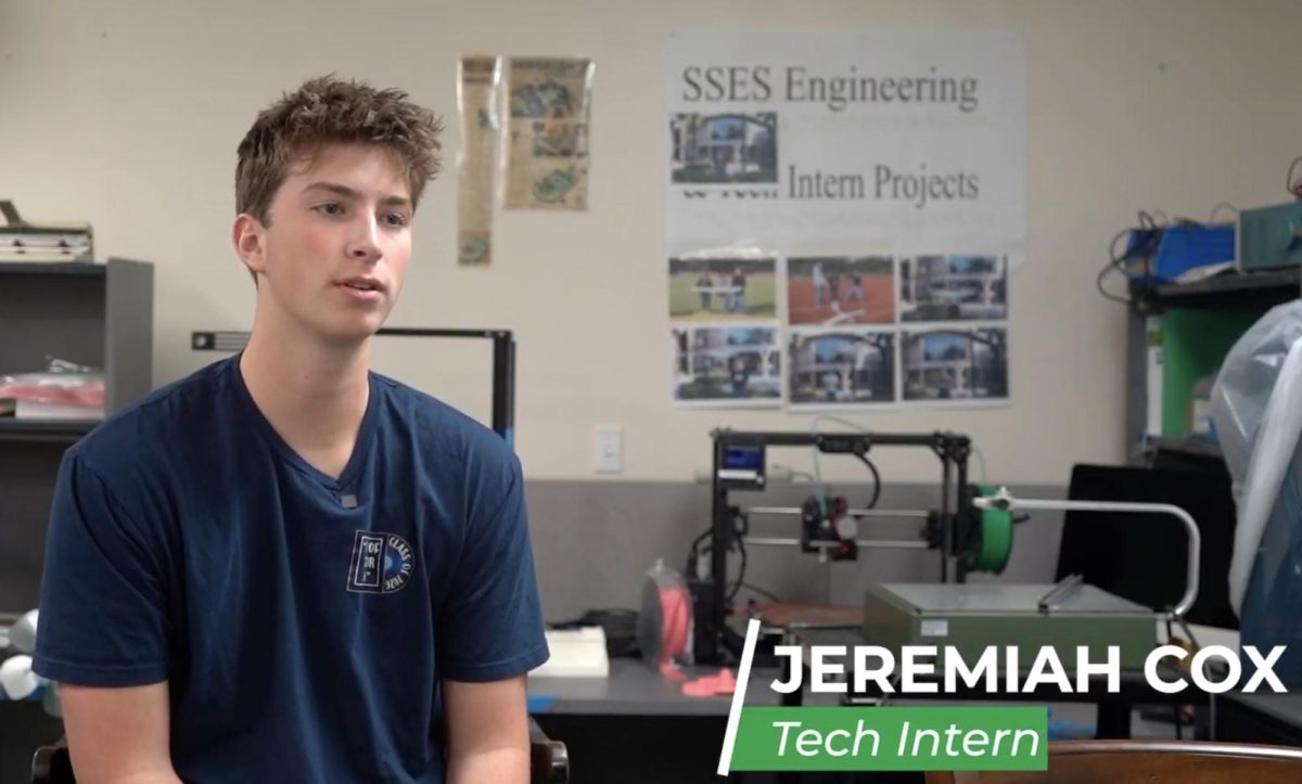 Jeremiah Cox in the action at his Tech Internship
