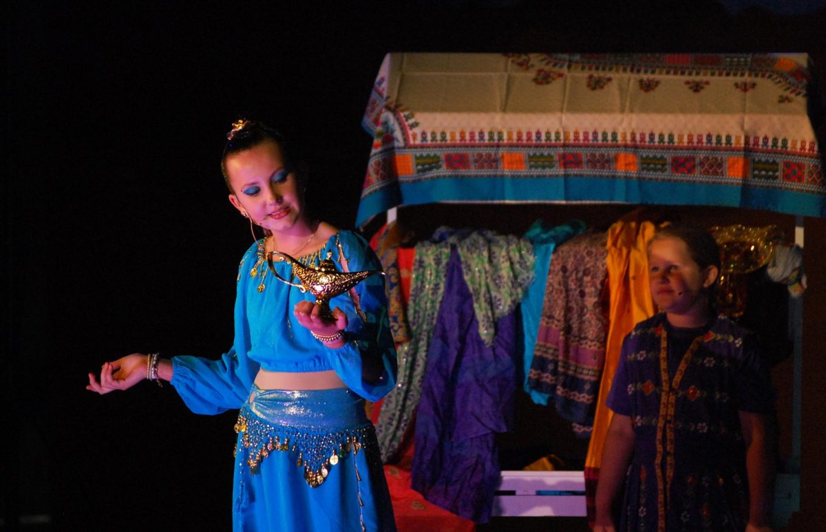 The S.T.E.A.M. Center accommodated an expanded stage, larger set pieces, and advanced microphones to enhance the Lower and Intermediate School's production of Aladdin Jr. 
