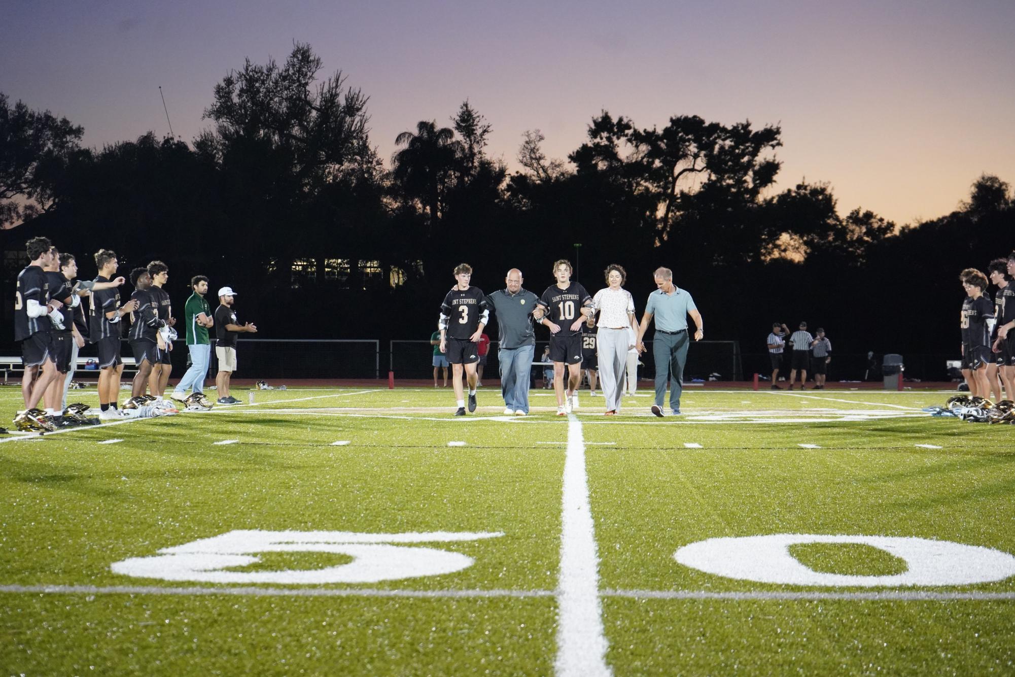 Boys lacrosse faces off against ODA on Senior Night