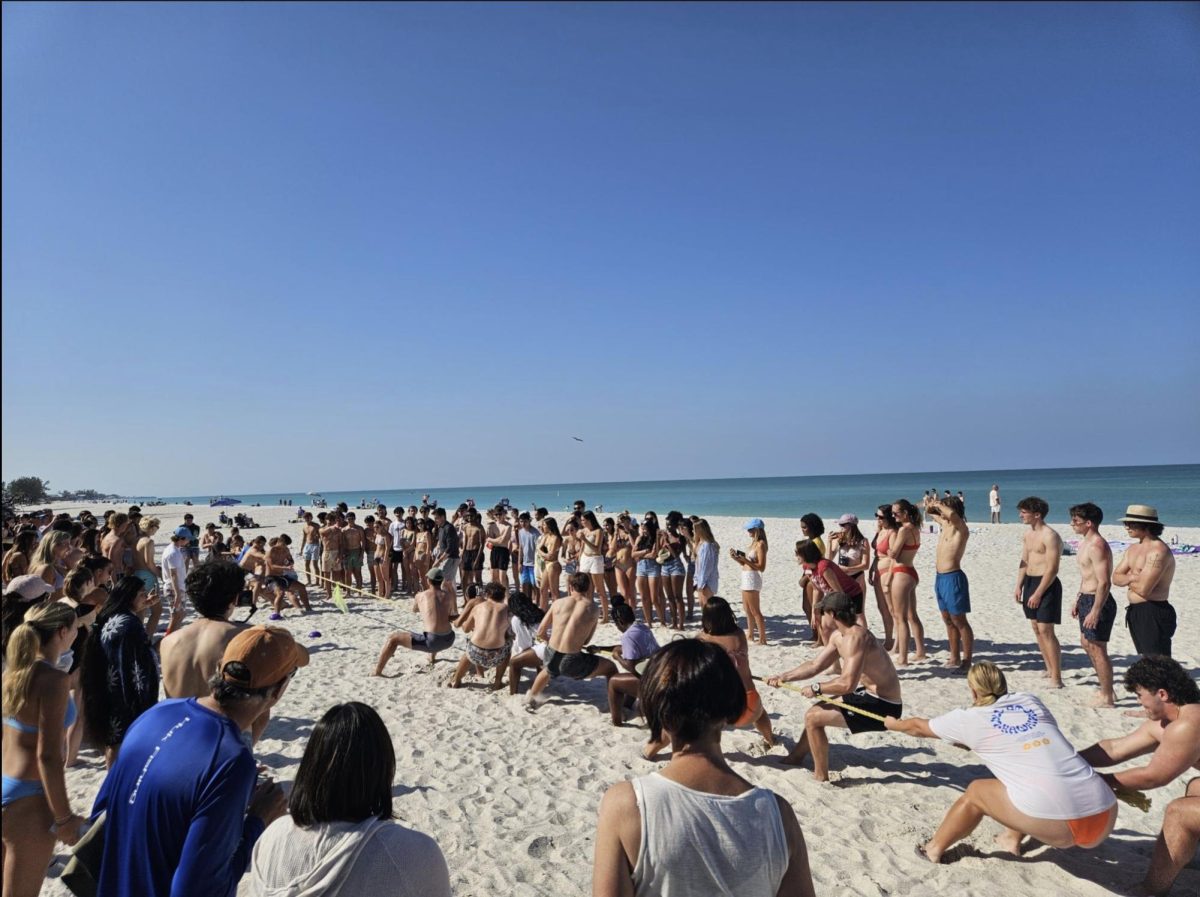 Last year, students played tug-of-war at Beach Day.
