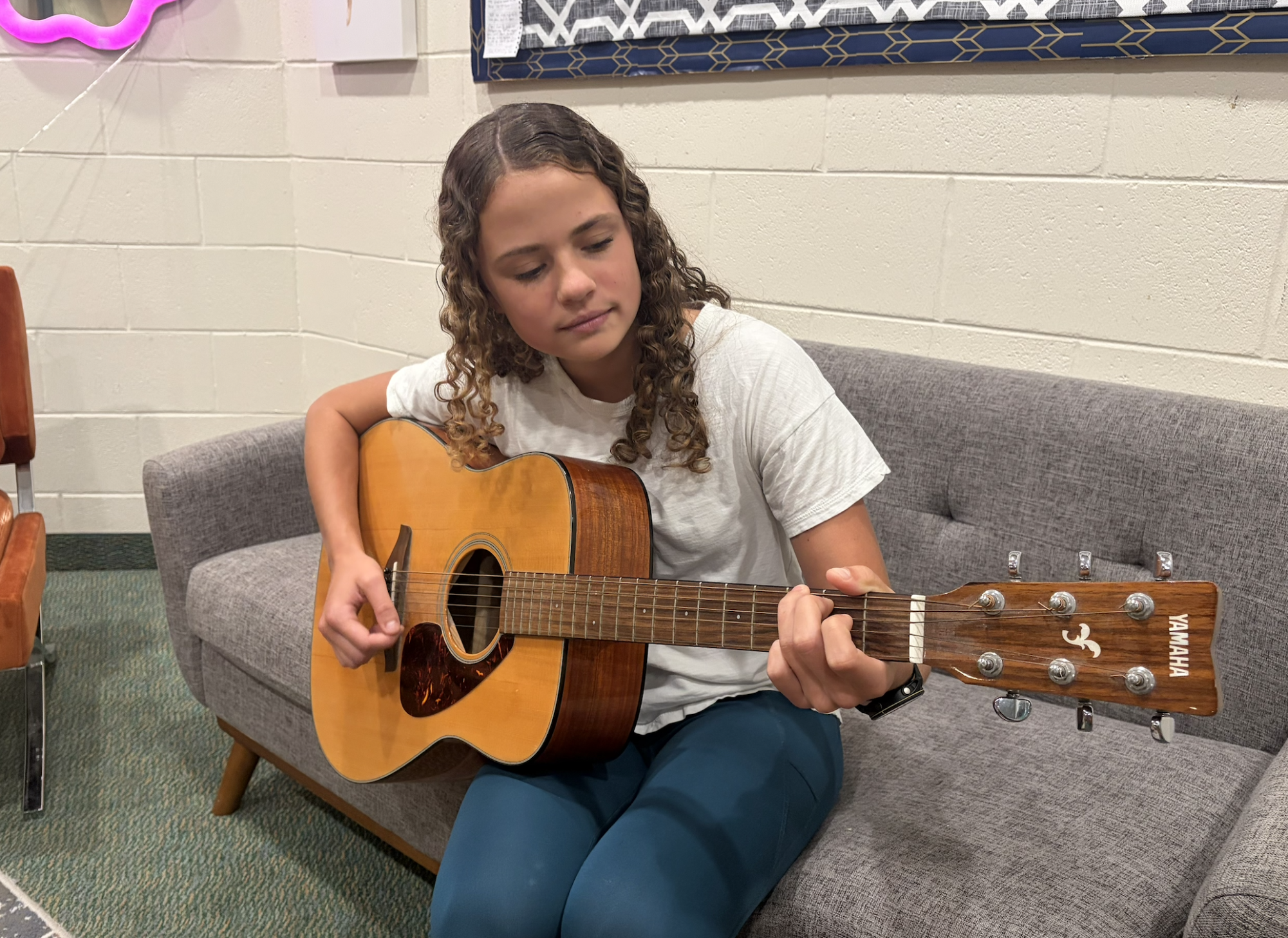 Being self-taught, Allie Schaefer has gained the ability to play by ear. 